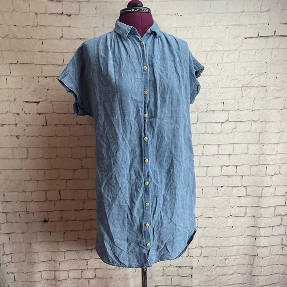 Madewell | Dresses | Madewell Central Shirtdress Linen Cotton Blend Chambray Size Xs | Poshmark Madewell | Dresses | Madewell Central Shirtdress Linen Cotton Blend Chambray Size Xs | Poshmark